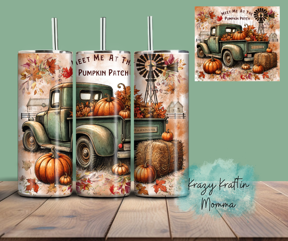 Meet me at the Pumpkin Patch Truck Tumbler