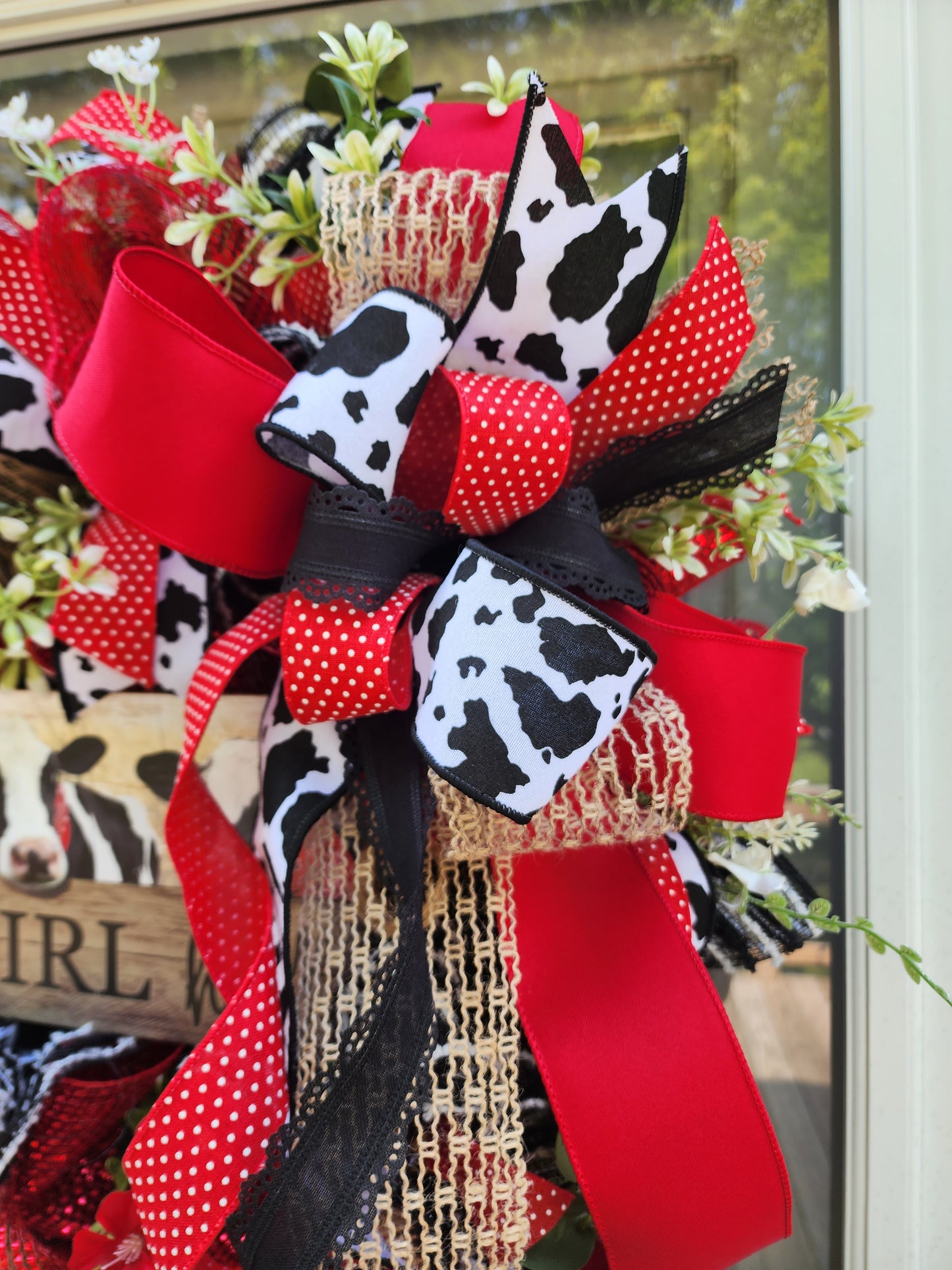 Hey Girl Hey Cow Wreath