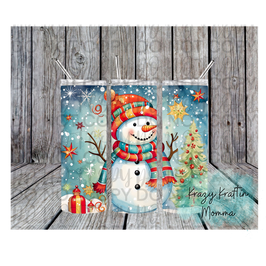 Bright Snowman Tumbler