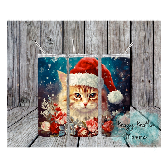 Christmas Cat Tumbler