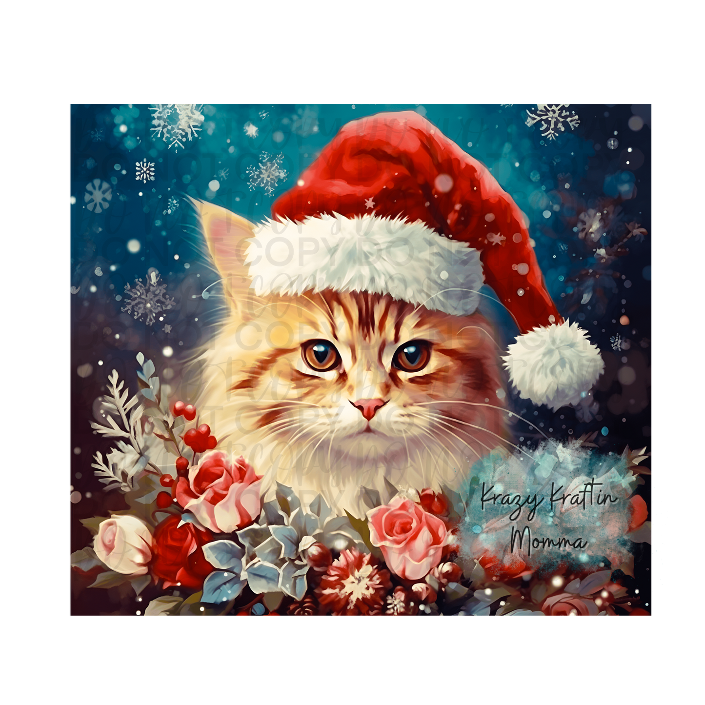 Christmas Cat Tumbler