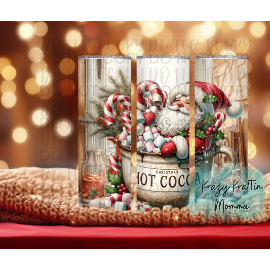 Santa Hot Cocoa Mug Tumbler