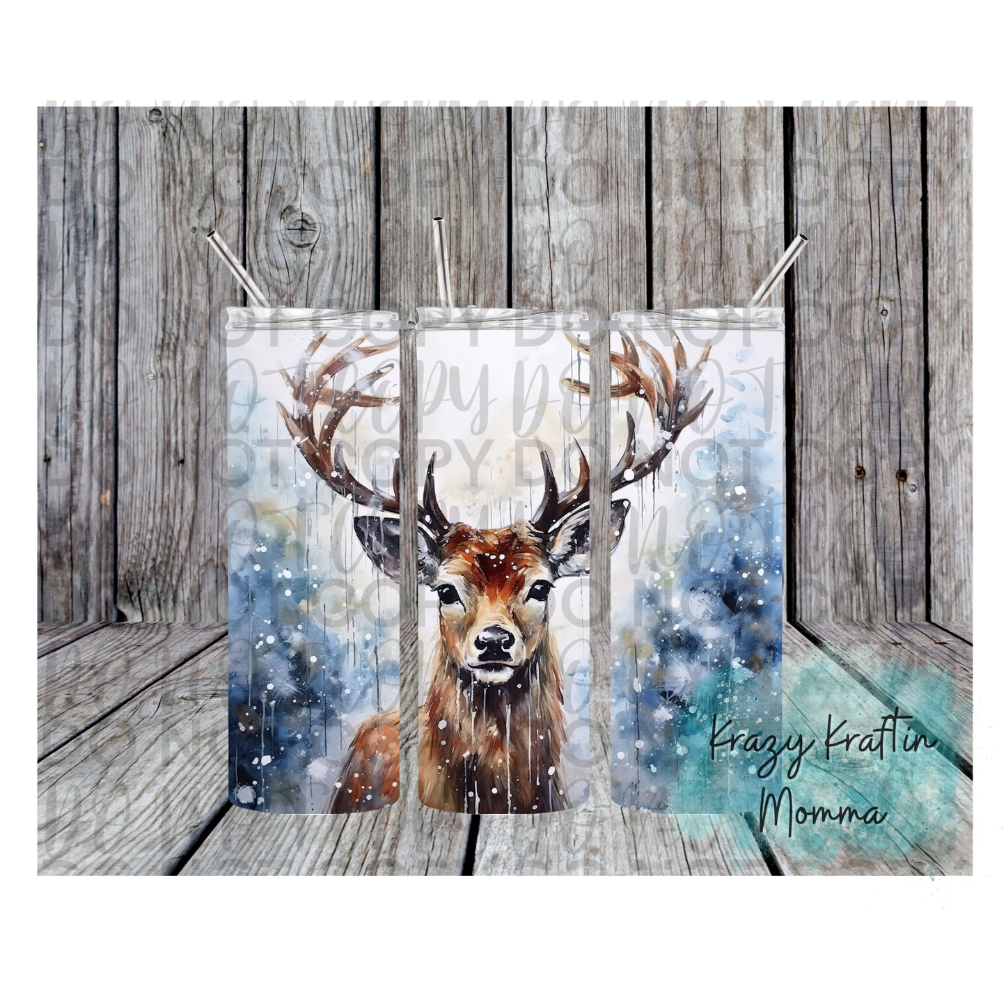 Winter Deer Tumbler