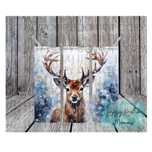 Winter Deer Tumbler