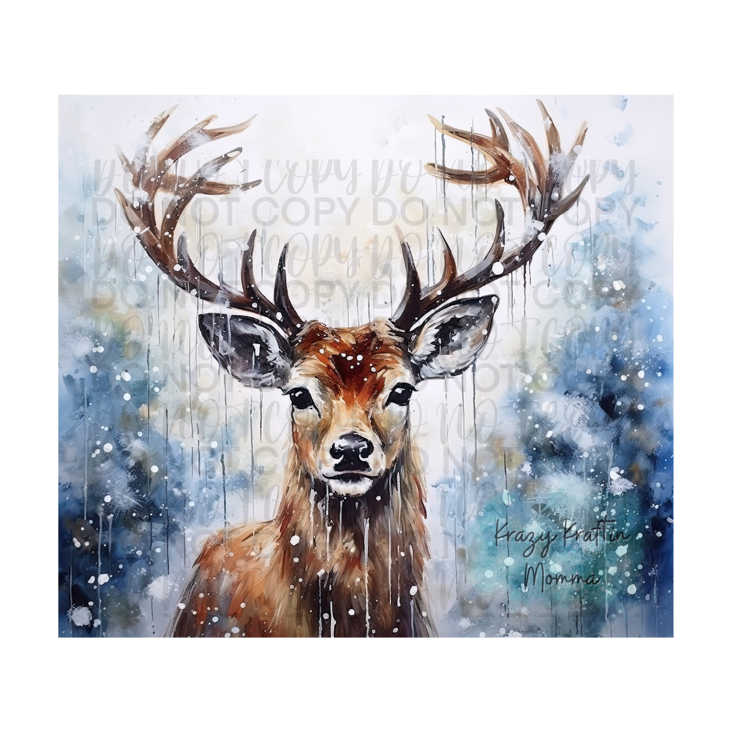 Winter Deer Tumbler