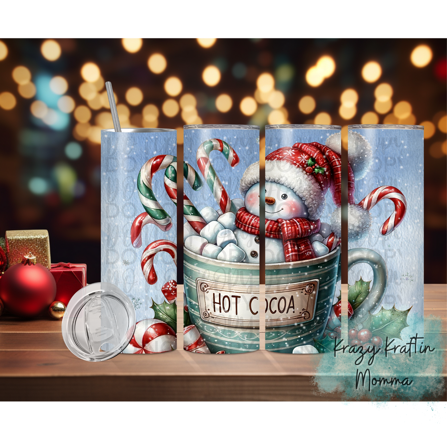 Snowman in Mug Tumbler