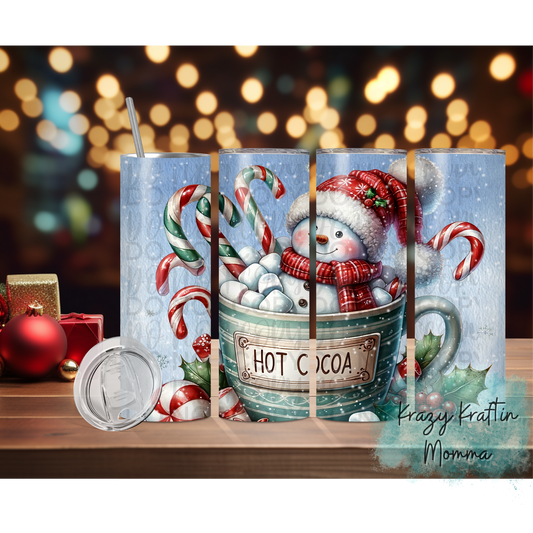 Snowman in Mug Tumbler