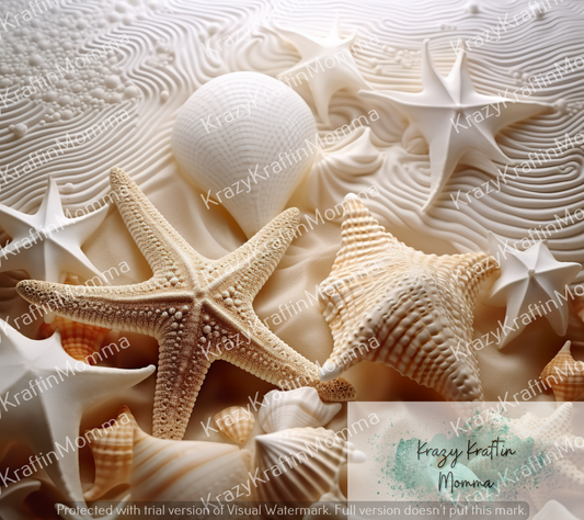 3D Seashells Tumbler