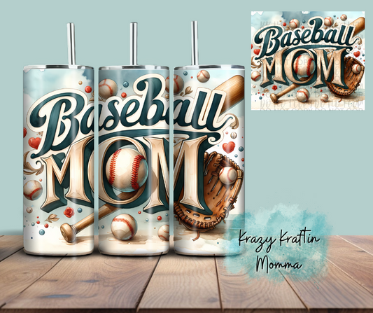 Baseball Mom Tumbler