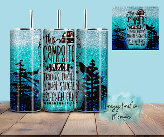 Campsite Rules Tumbler