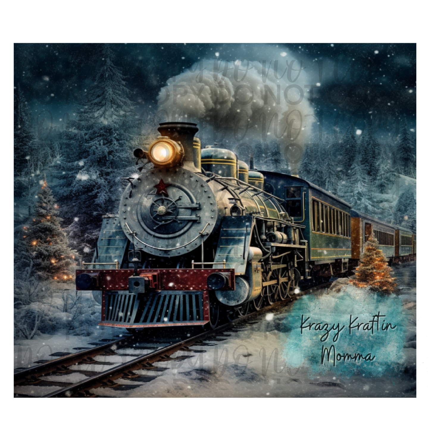 Christmas Train Tumbler