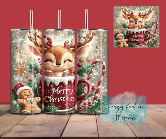 Cocoa Christmas Raindeer Tumbler