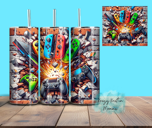 Crazy Gamer Tumbler