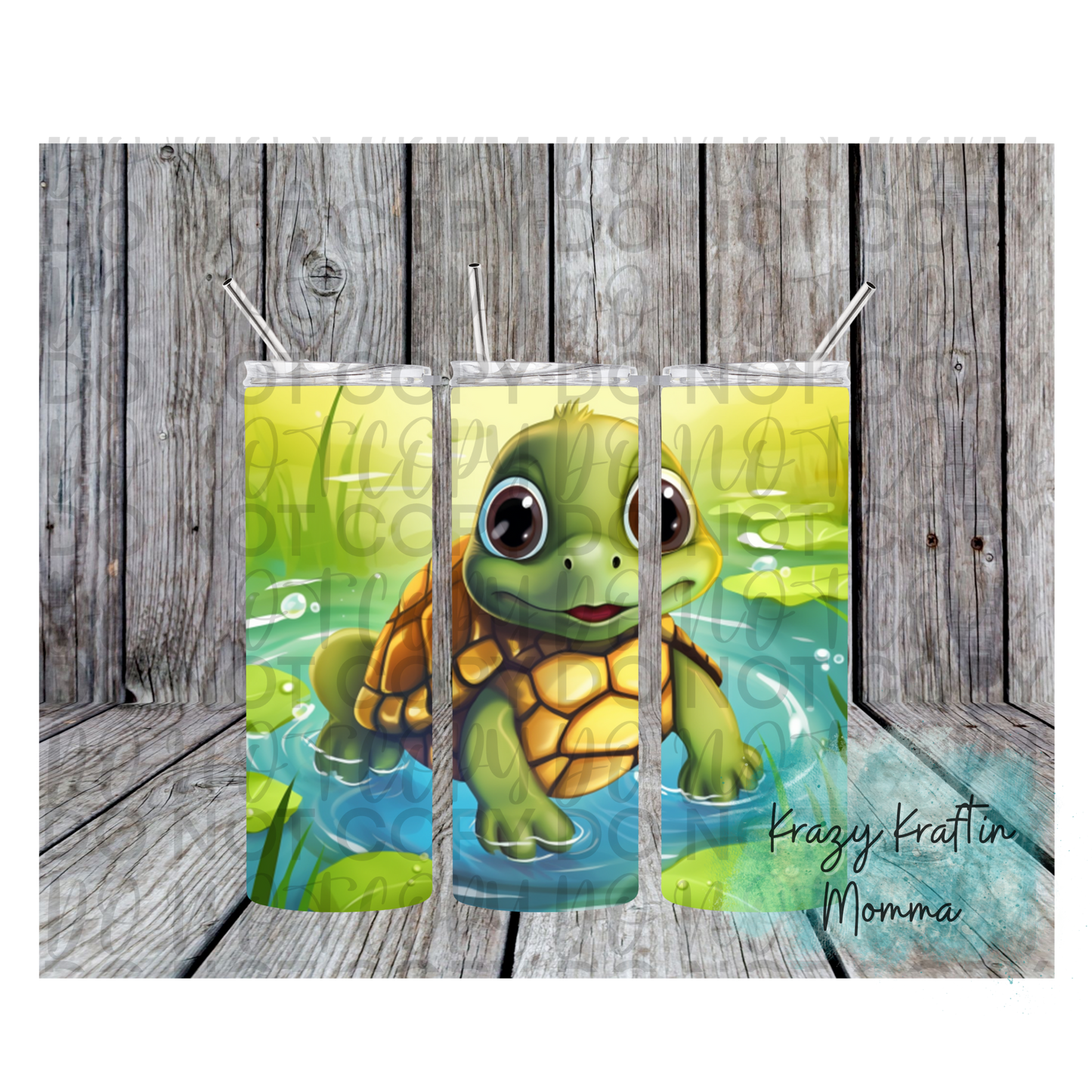 Big Eyed Turtle Tumbler