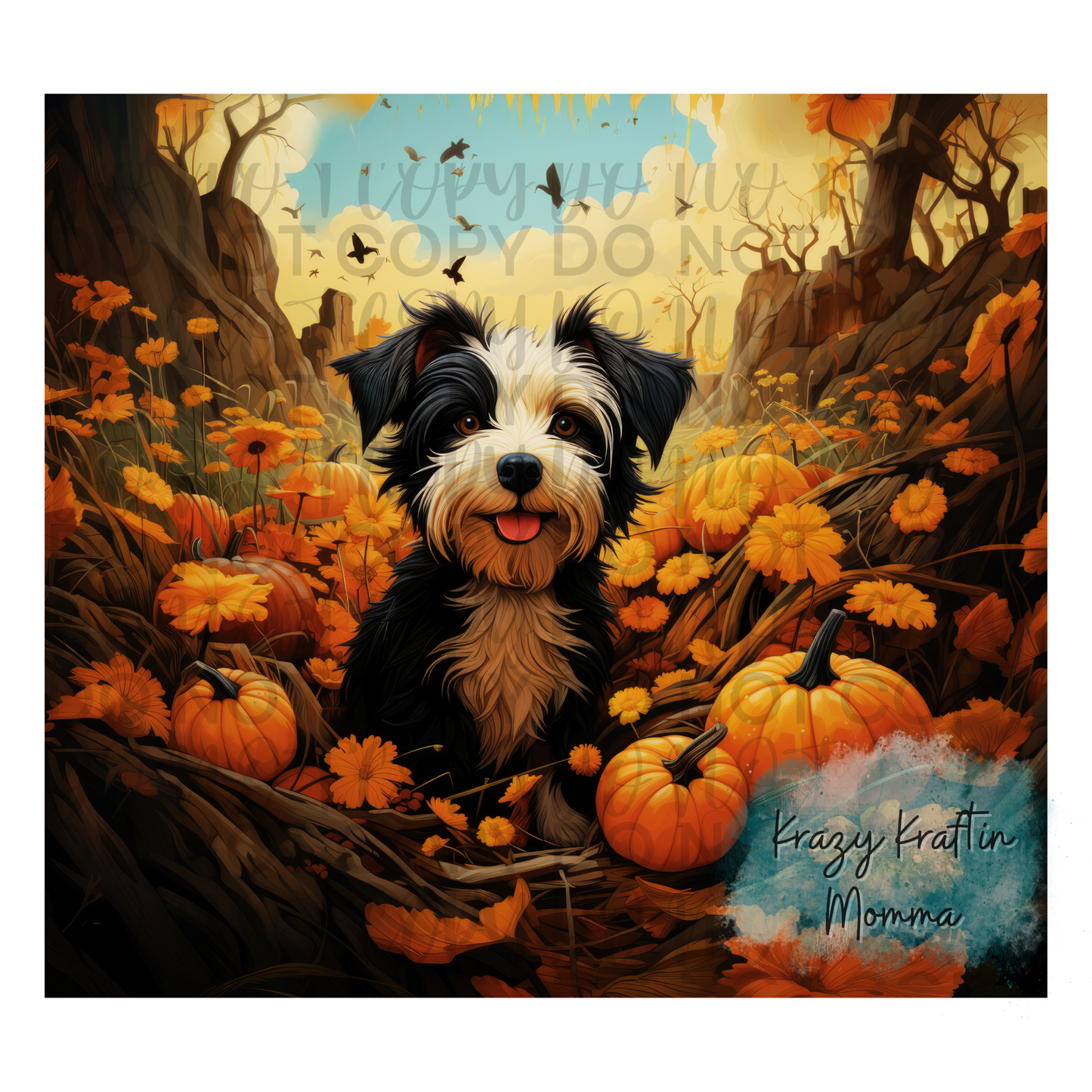 Fall Dog Tumbler