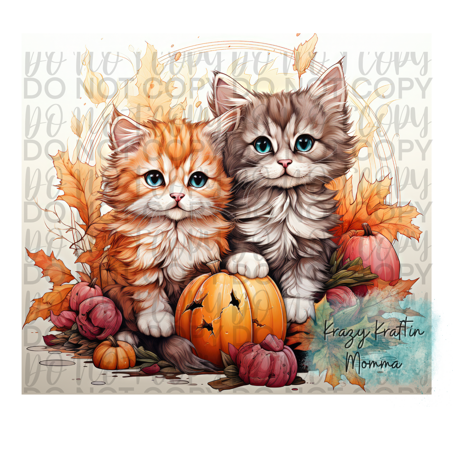 Fall Kitten Tumbler