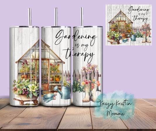 Gardening Therapy Tumbler