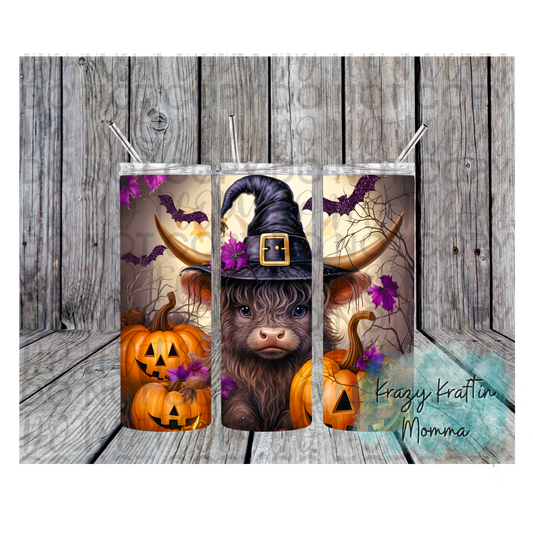 Halloween Cow Tumbler