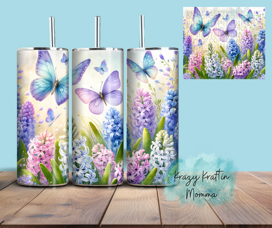 Hyacinth Butterfly Tumbler