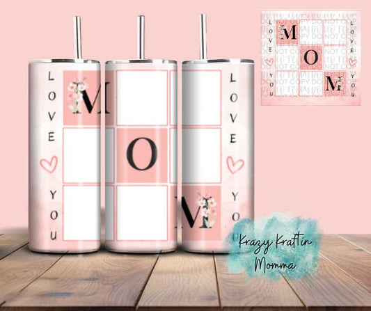 Mom Customizable Photo Tumbler