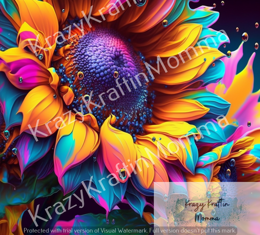 COLORFUL SUNFLOWER TUMBLER