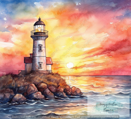 Sunrise Lighthouse Tumbler