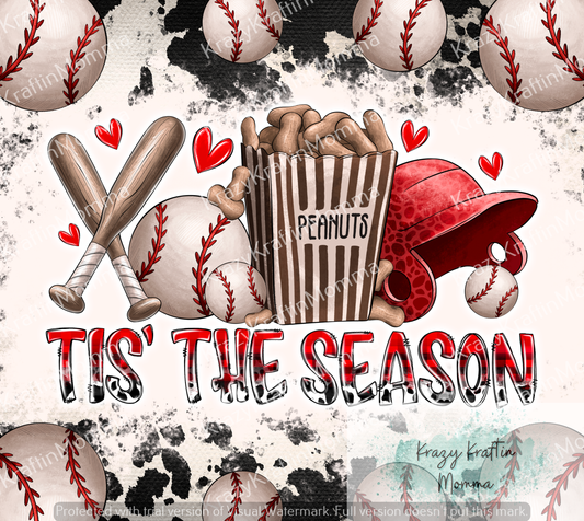 Tis the Season Baseball Tumbler