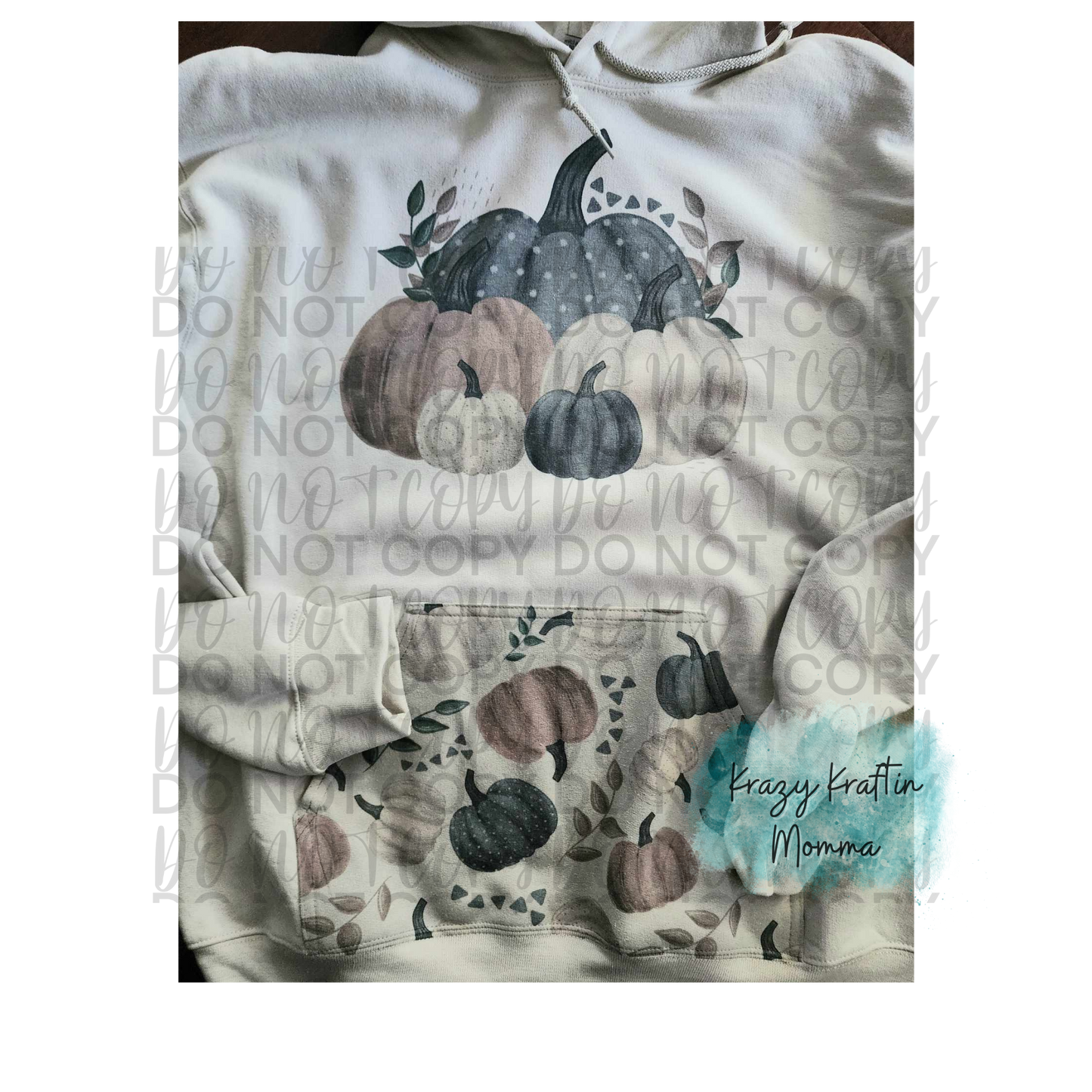 Water Color Pumpkin Hoodie