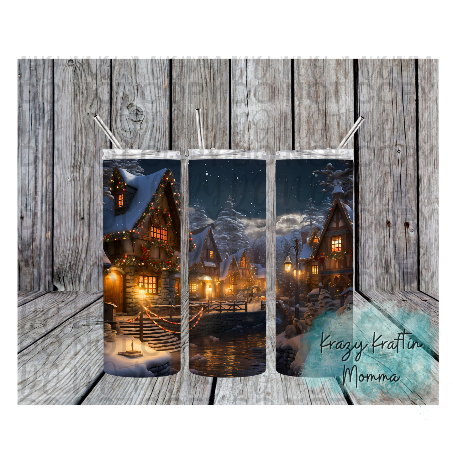 Winter Village Tumbler