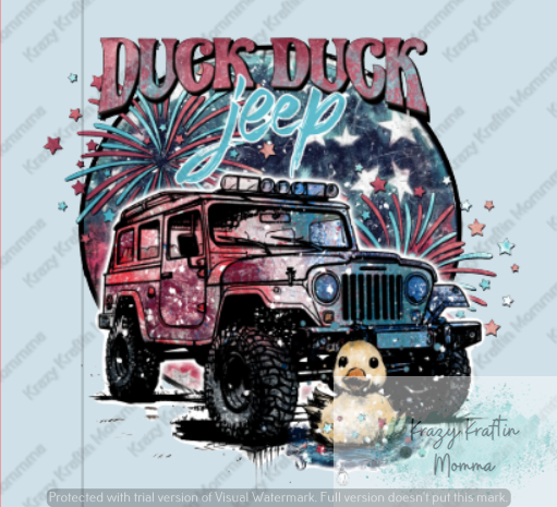 Patriotic Rubber Duck Tumbler