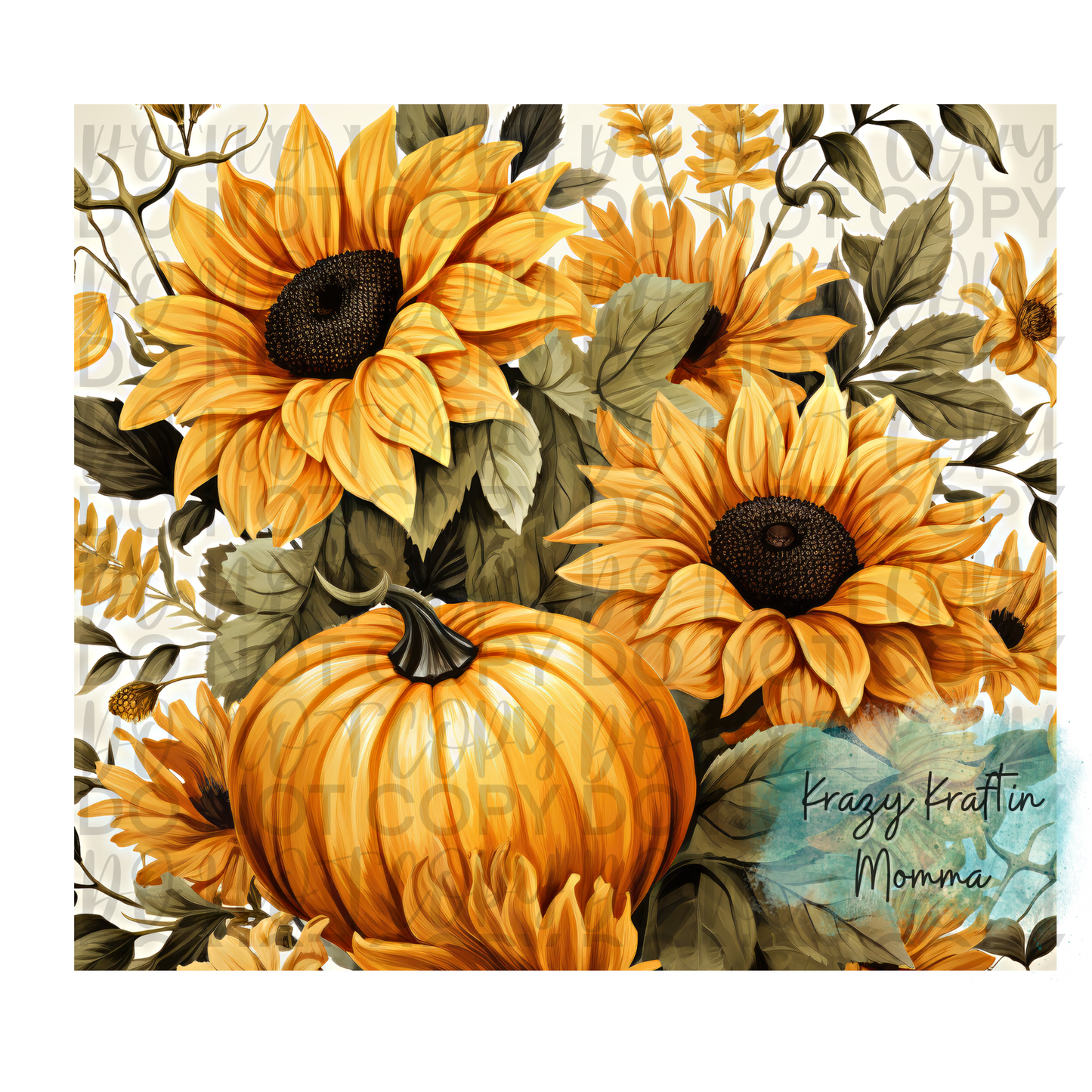 Fall Sunflower Tumbler