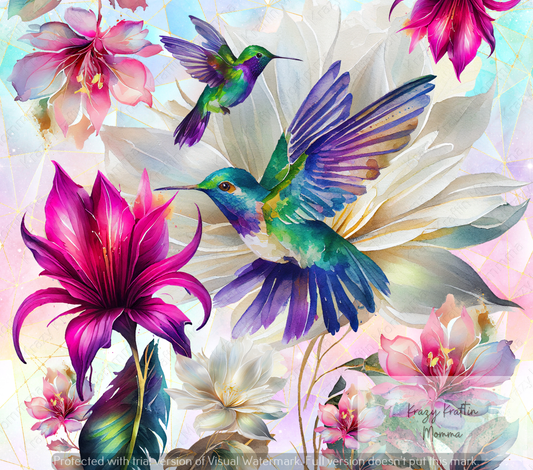 Humming Bird Floral Tumbler