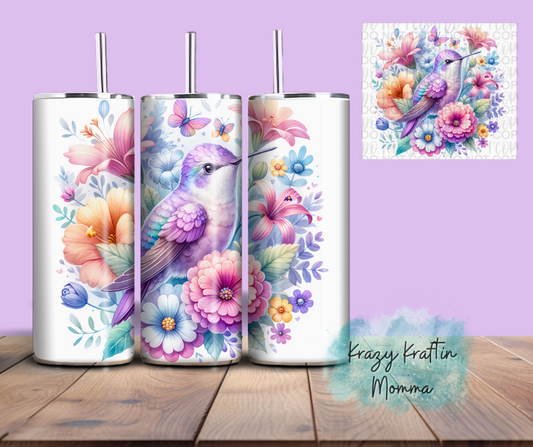 Pastel Hummingbird Tumbler