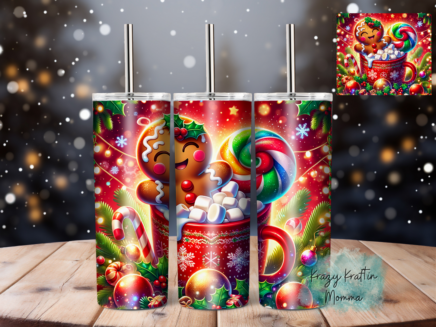 Hot Cocoa Gingie Tumbler