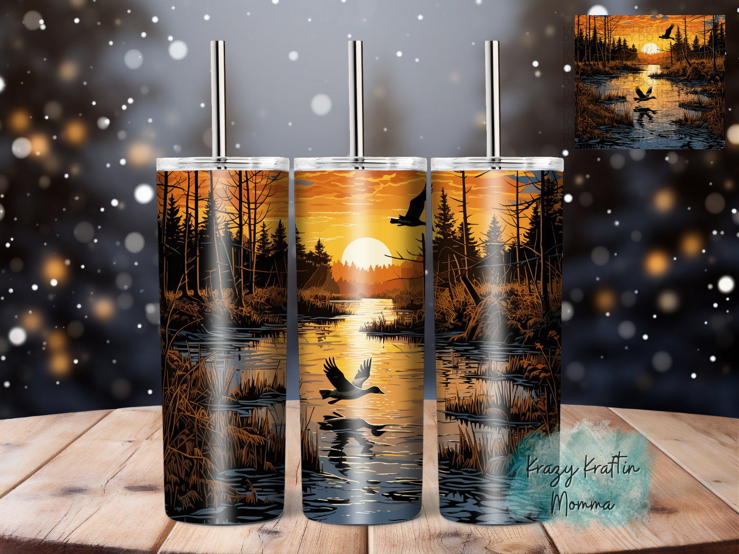 Duck Sunset Tumbler