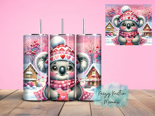 Valentine's Koala Tumbler