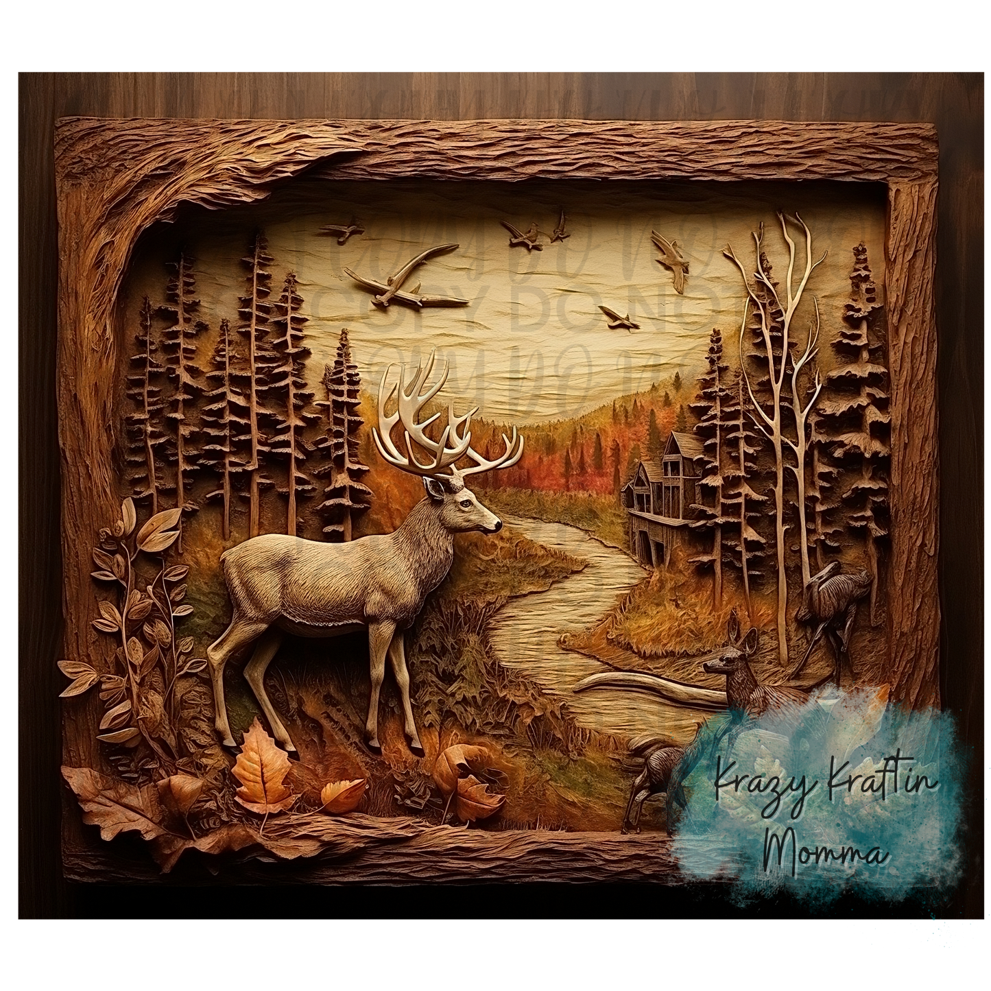 Rustic Deer Tumbler