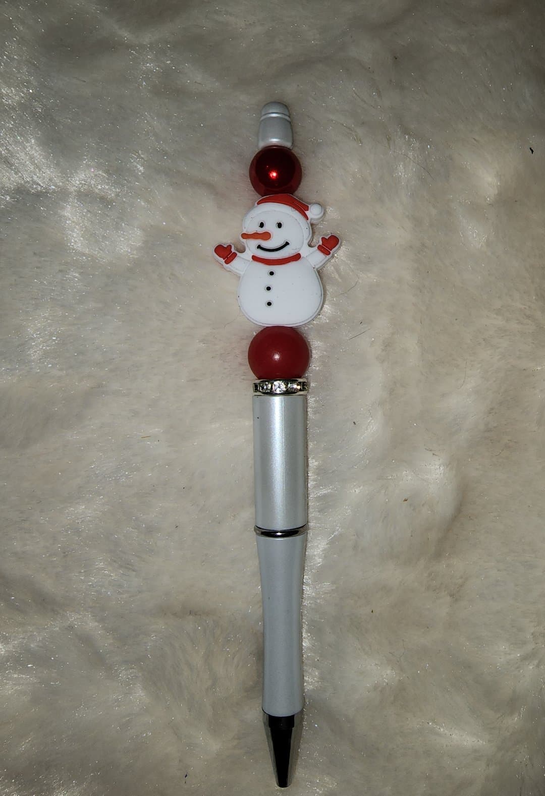 Snowman Character Bead Pen