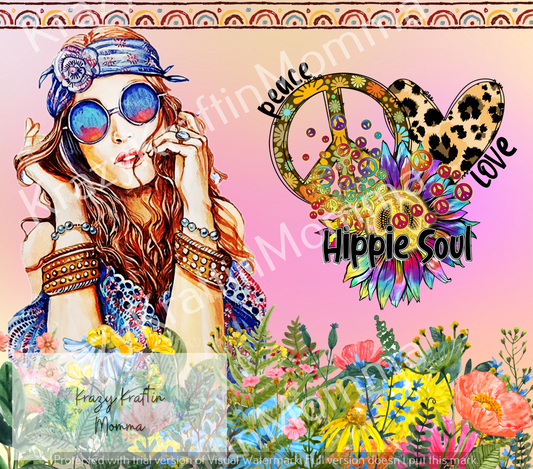 Hippie Girl Tumbler