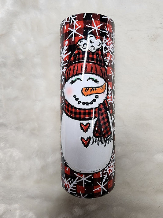 Red Buffalo Plaid Snowman