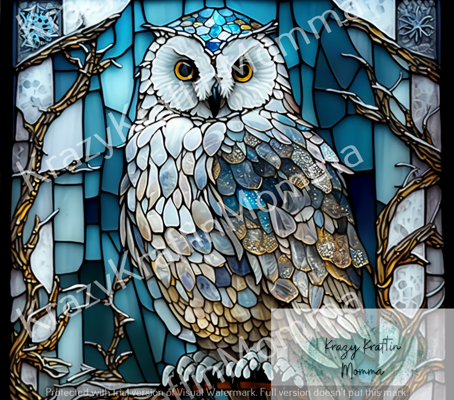 Stained Glass Owl