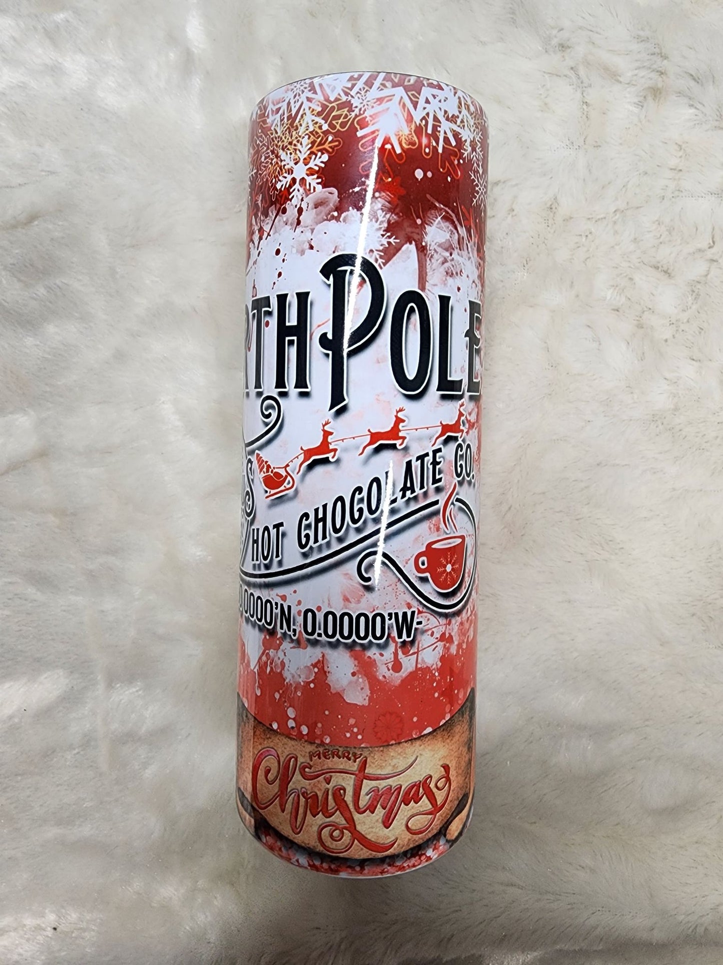 Vintage Santa North Pole Tumbler