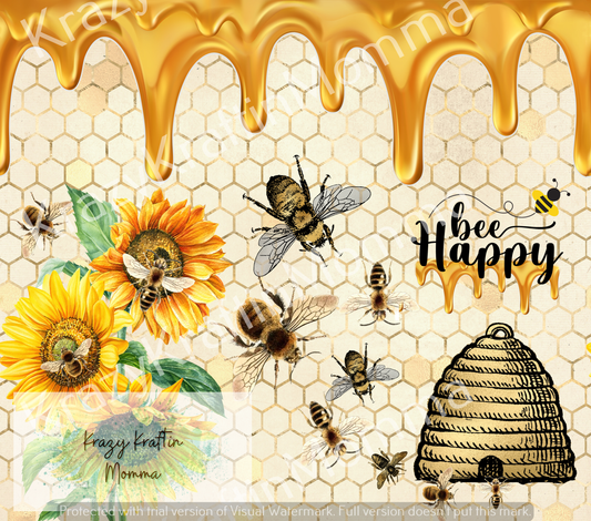 Bee Happy Bumble Bee Tumbler