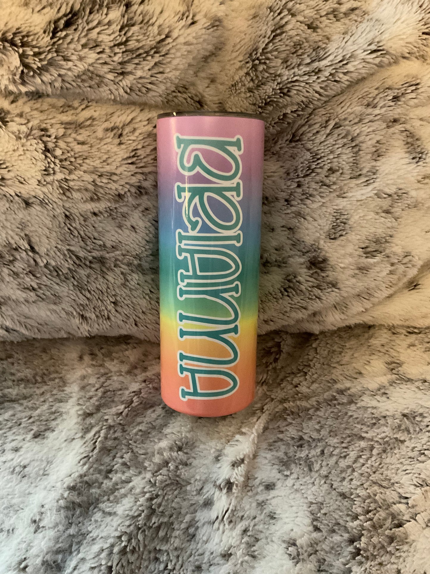 Rainbow Name Tumbler