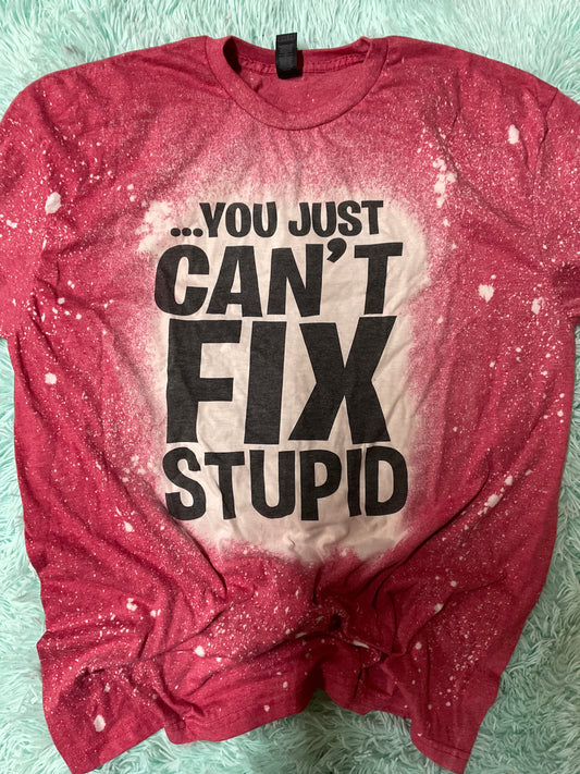 Just can’t fix stupid