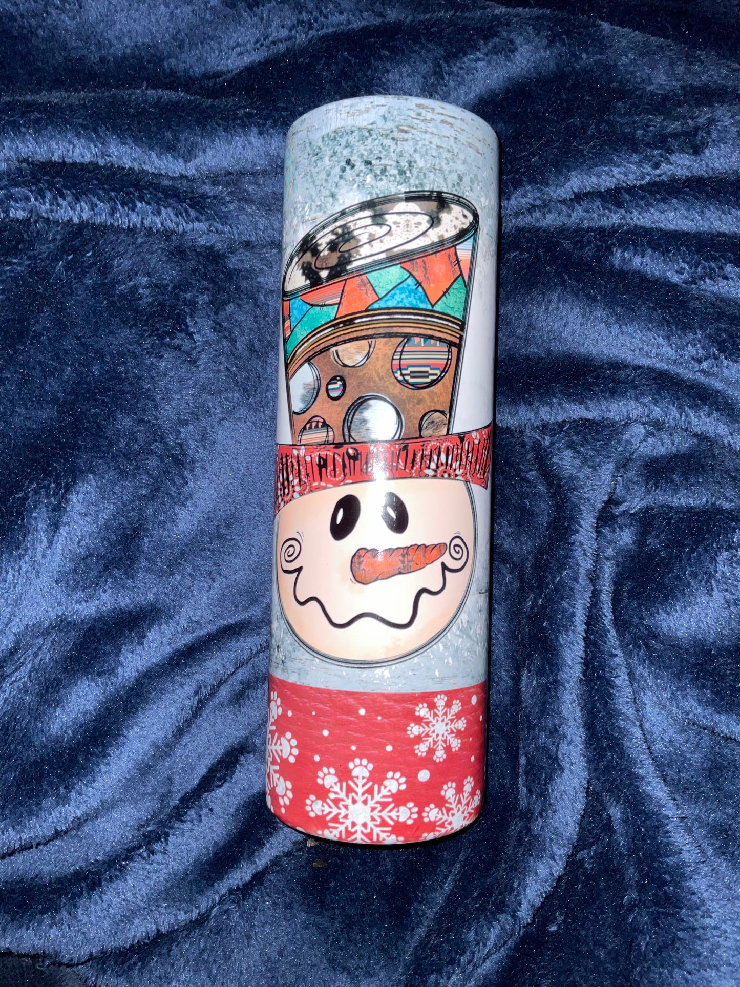 Snowman Snowflake Tumbler