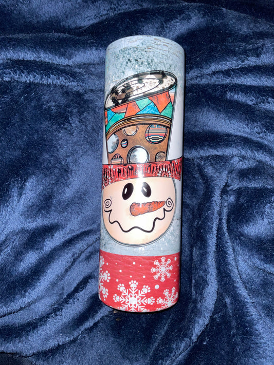 Snowman Snowflake Tumbler