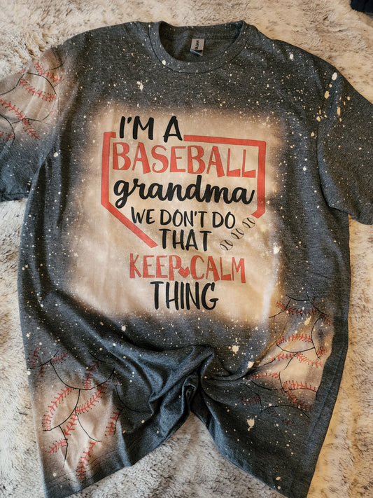 Keep Calm Baseball Grandma