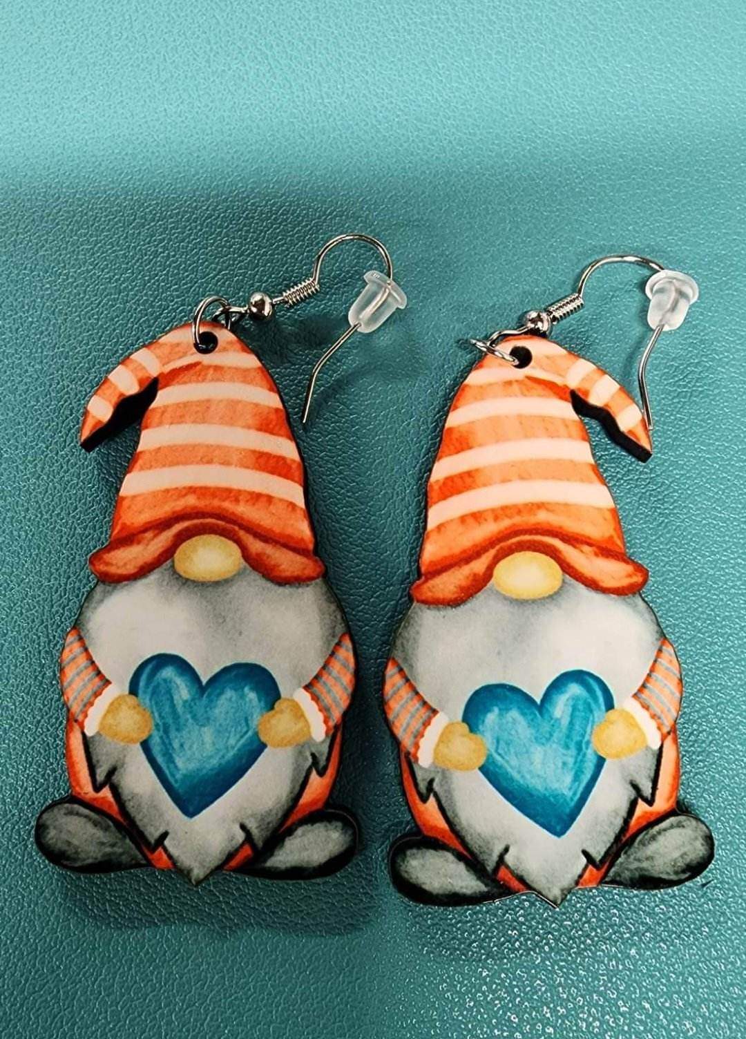 Gnome with Heart Earrings