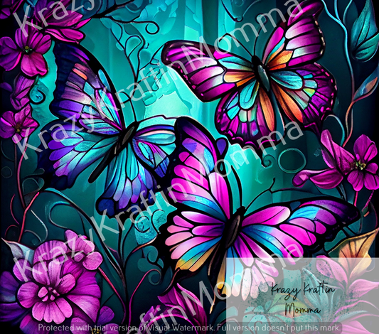 Stained Glass Butterflies